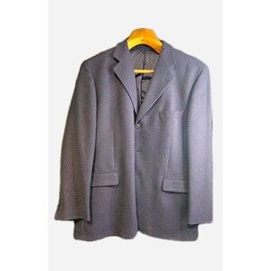 Jaeger Wool Cashmere Blazer 54S Mens Charcoal 3 Button Classic Sport Coat
